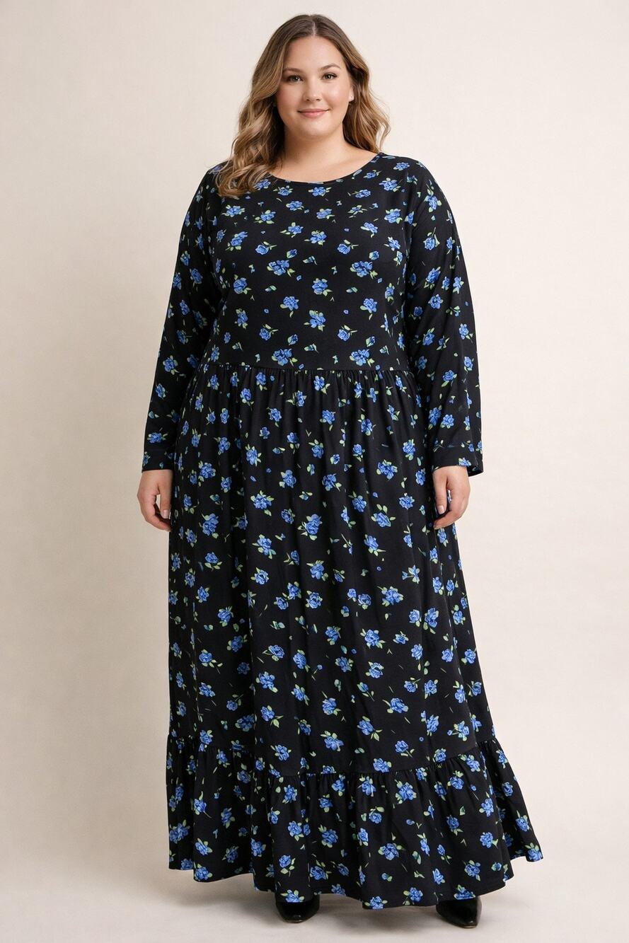 NWT Glamourous Curve Plus Floral Maxi Dress 18
